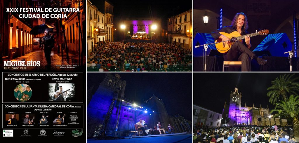 El Festival Internacional de Guitarra de Coria celebra su XXIX edición con Miguel Ríos y grandes virtuosos internacionales