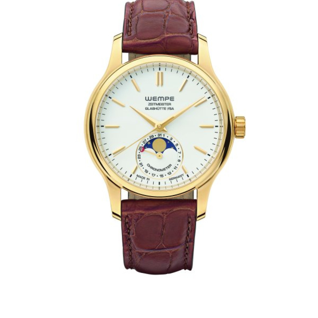 El clásico reloj con fase lunar de Wempe Glashütte